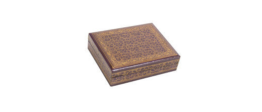 Orchid Kashmiri Hand Painted Box